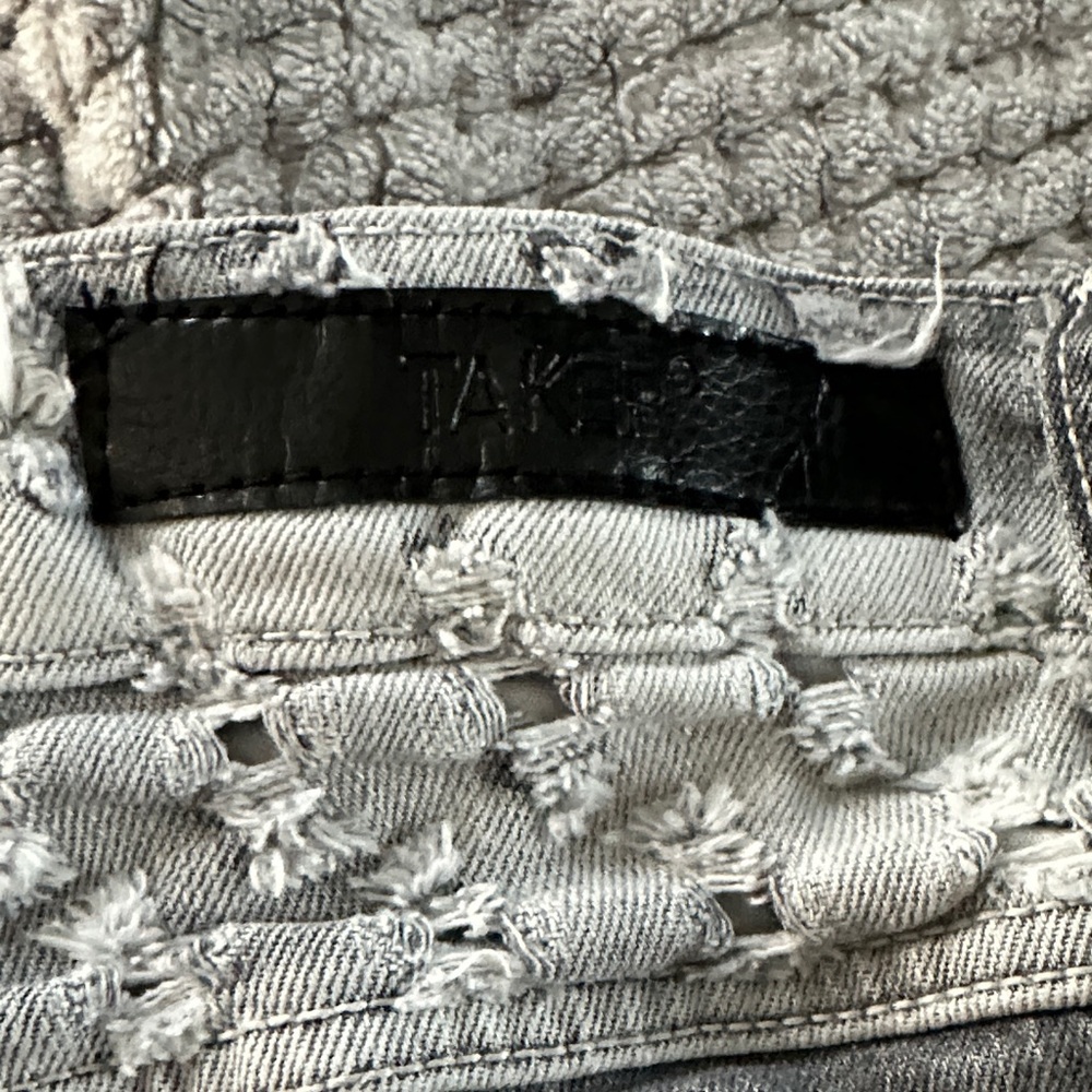 Gray Patterned Jeans - image 4